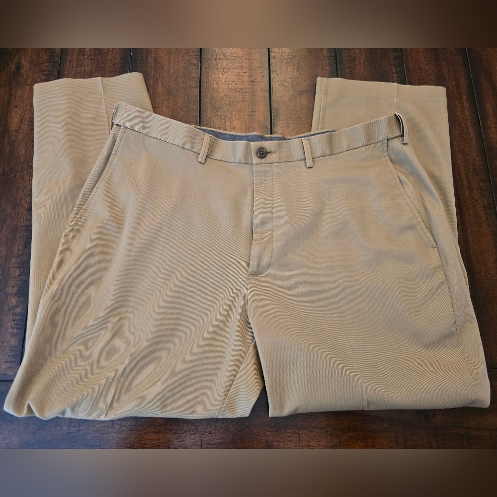 Mens khaki slacks trousers
